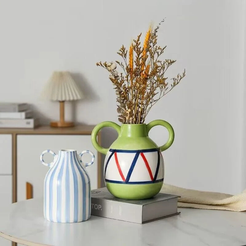 Vaso Decorativo Listrado | Henry