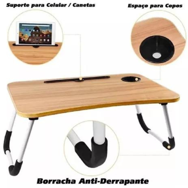 Mesa Portátil Dobrável P/ Notebook Tablet | Henry