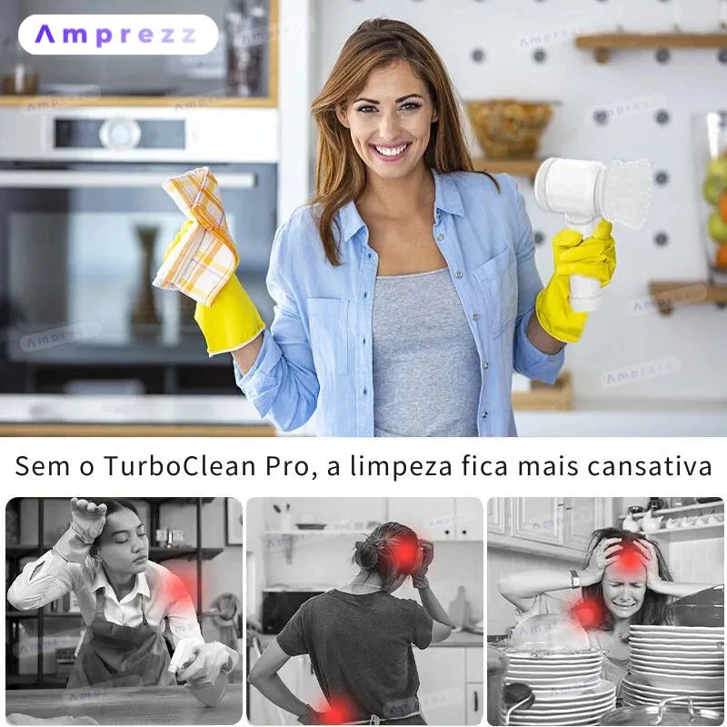 Escova de limpeza elétrica 5 em 1 Sem Fio - TurboClean Pro | Henry