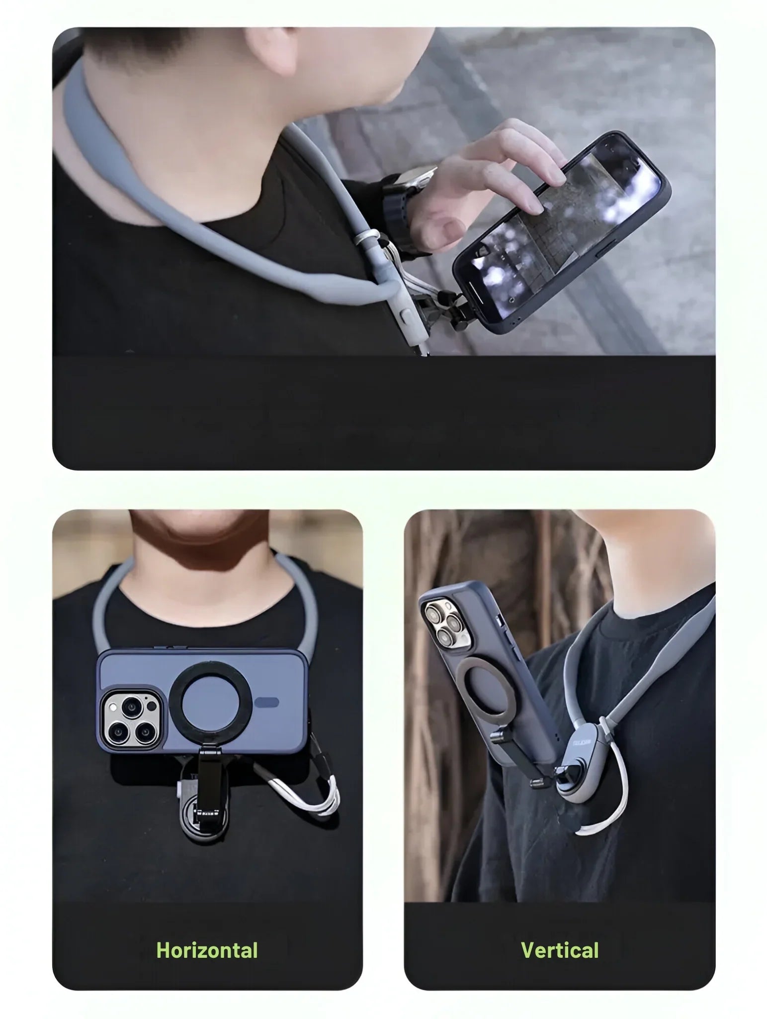 Suporte de Pescoço Magnético Para iPhone | Henry