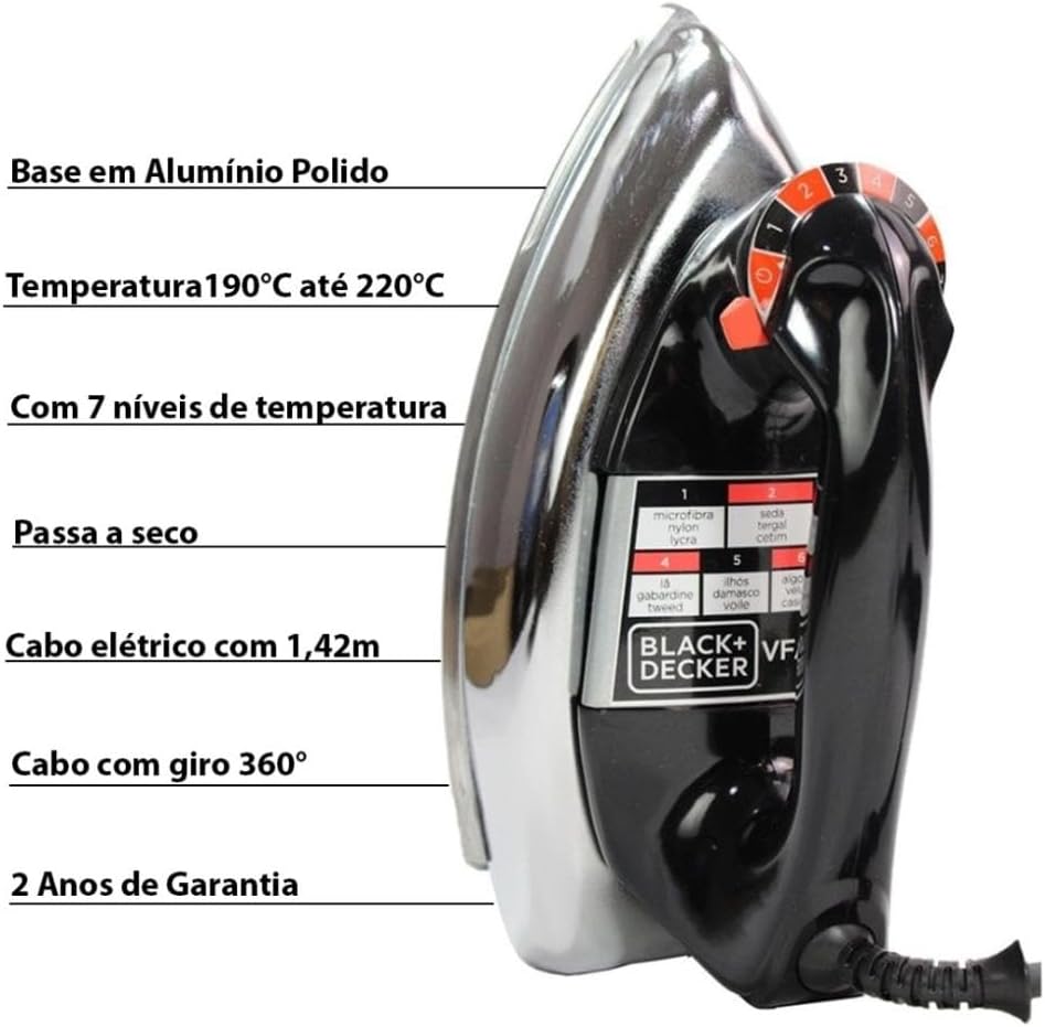Ferro de Passar Black Decker | Henry