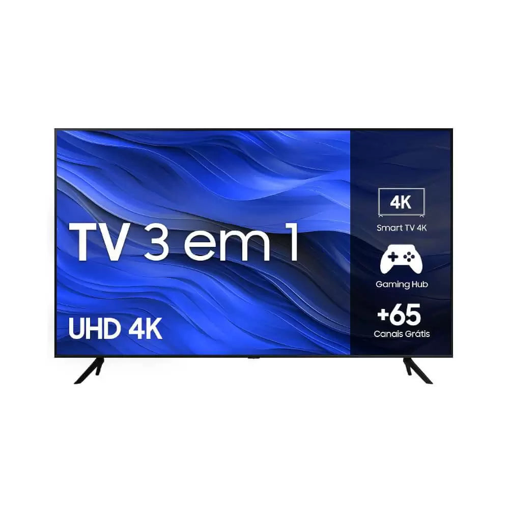 Smart TV Samsung 50" 3 em 1 UHD 4K CU7700 Crystal e Tizen | Henry