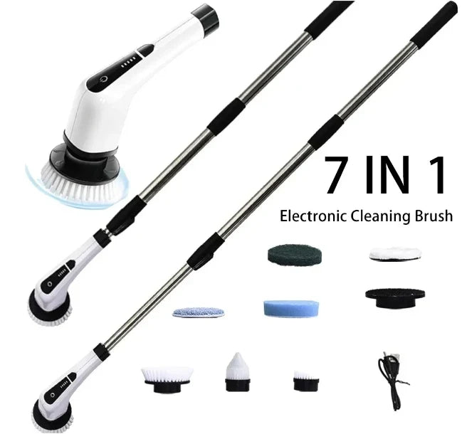 Escova de Limpeza Elétrica 360º MOP Multiuso 7 em 1 Recarregável | Henry