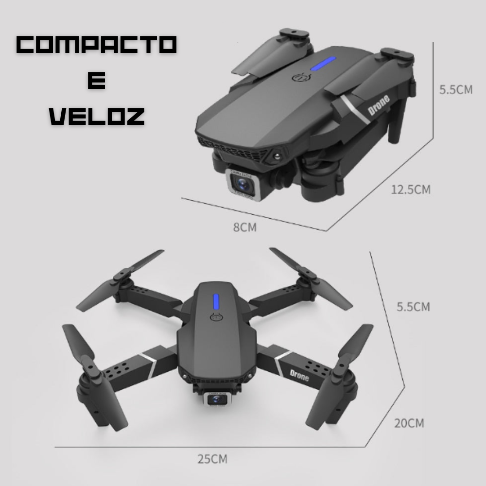 Drone Profissional Wifi / Zangão 4k - 1080p | Henry