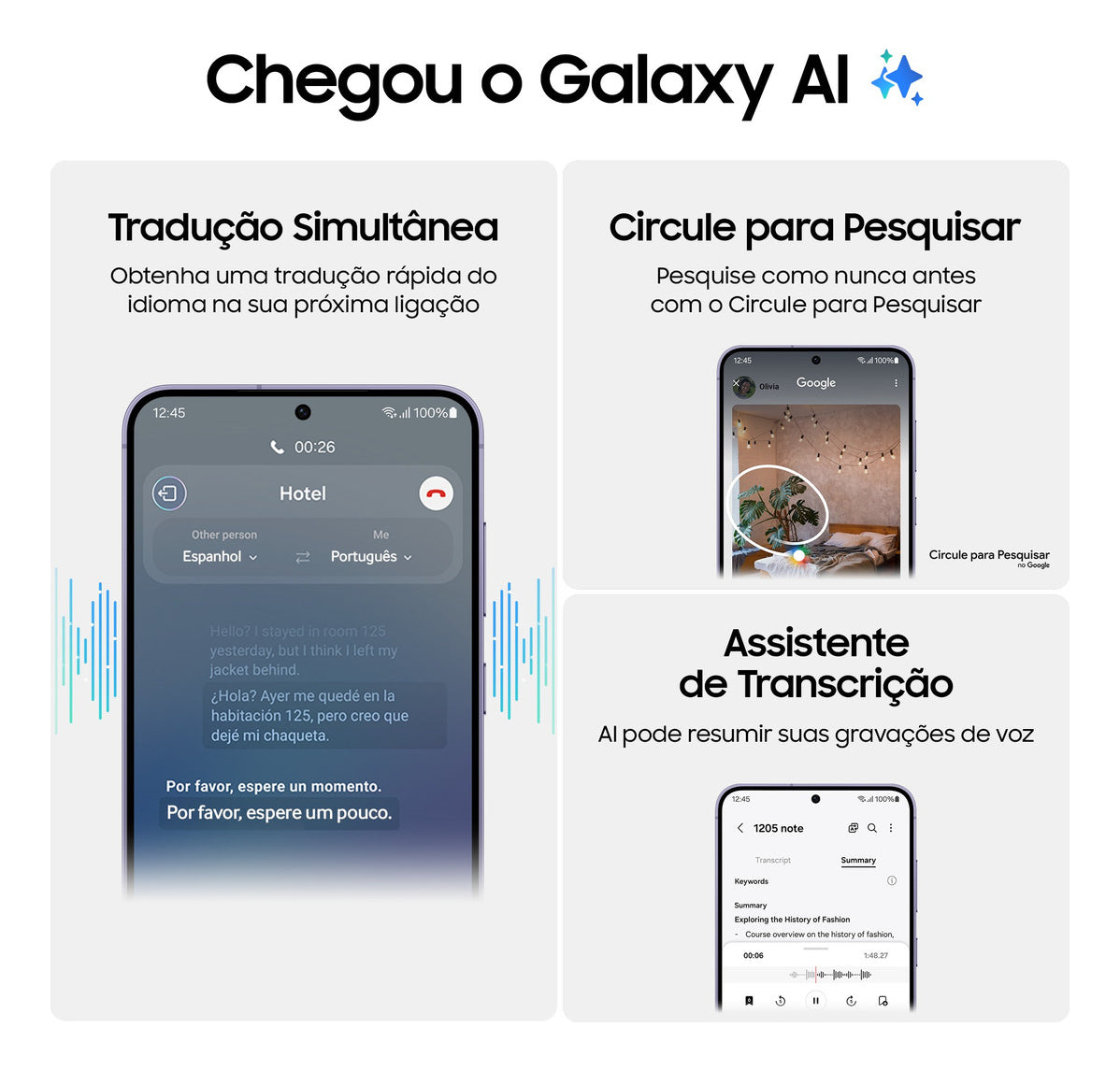Samsung Galaxy S24 Galaxy Ai 8GB RAM 256GB Violeta | Henry