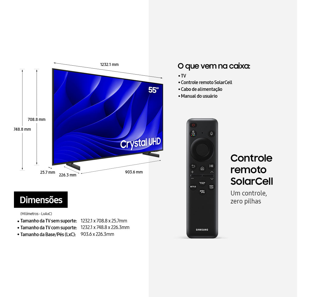Smart Tv Samsung 55 Crystal Uhd 4k 55du8000 2024 | Henry