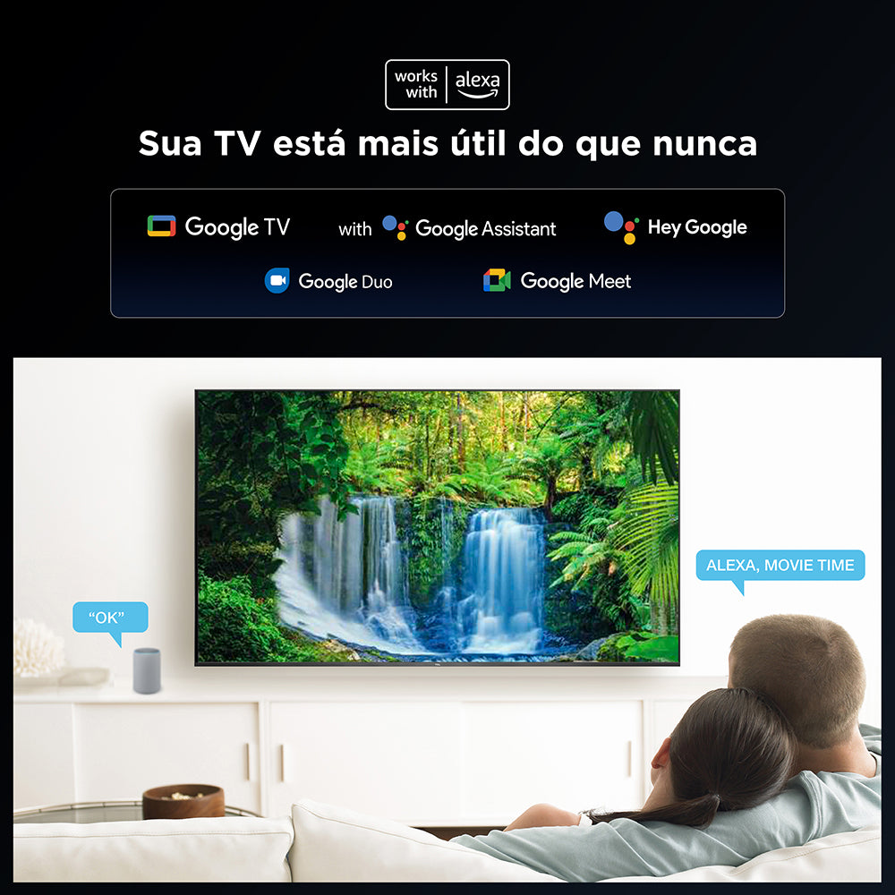 Smart Tv 43'' Classic 4k 43p755 Google Tv Dolby Tcl Bivolt | Henry