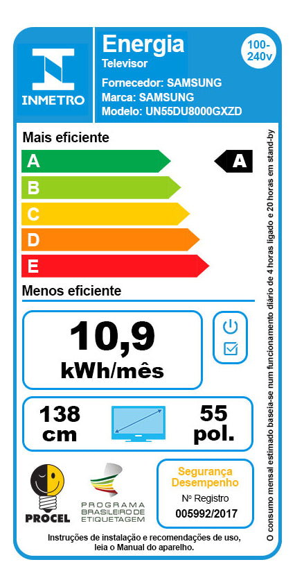 Smart Tv Samsung 55 Crystal Uhd 4k 55du8000 2024 | Henry