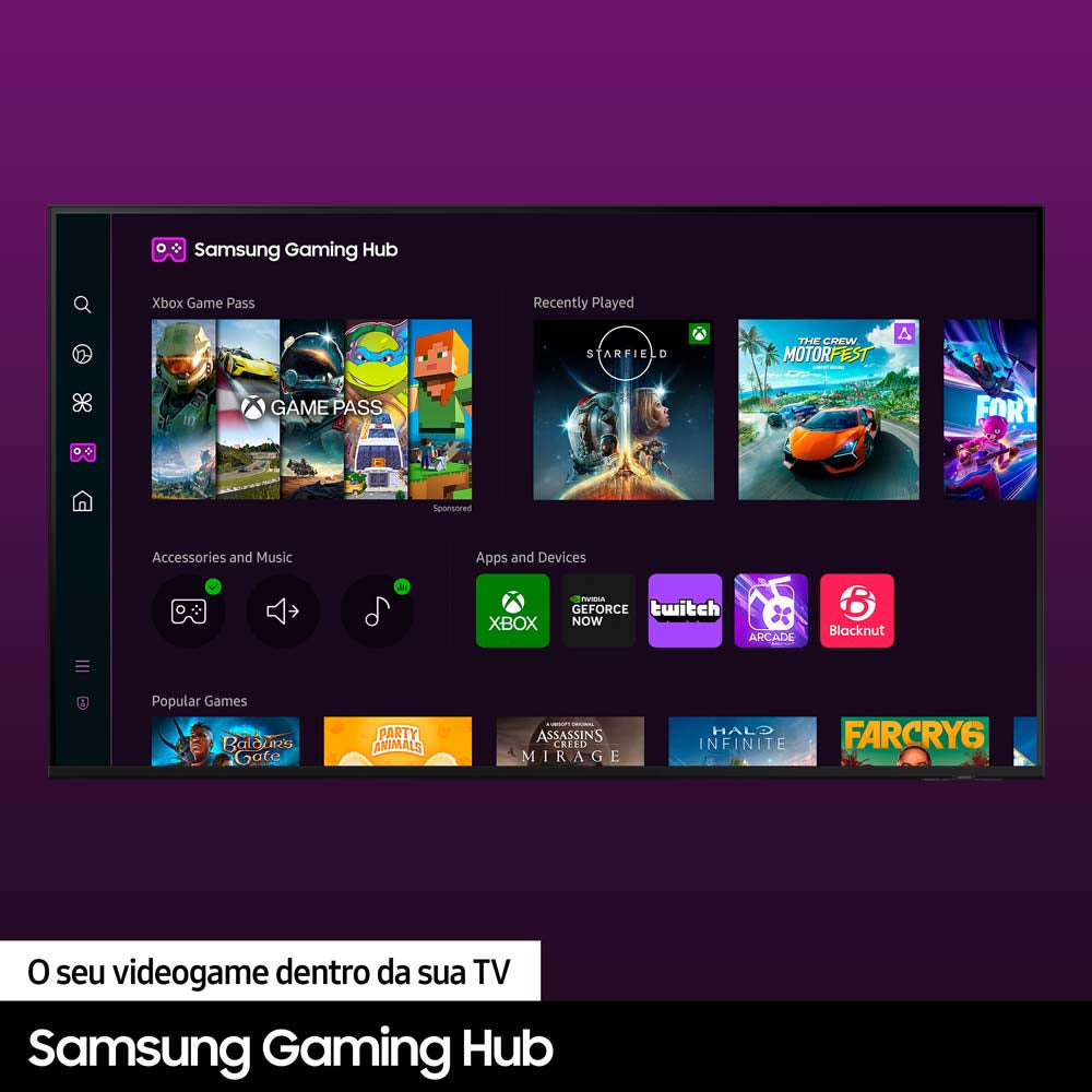 Smart Tv Samsung 55 Crystal Uhd 4k 55du8000 2024 | Henry