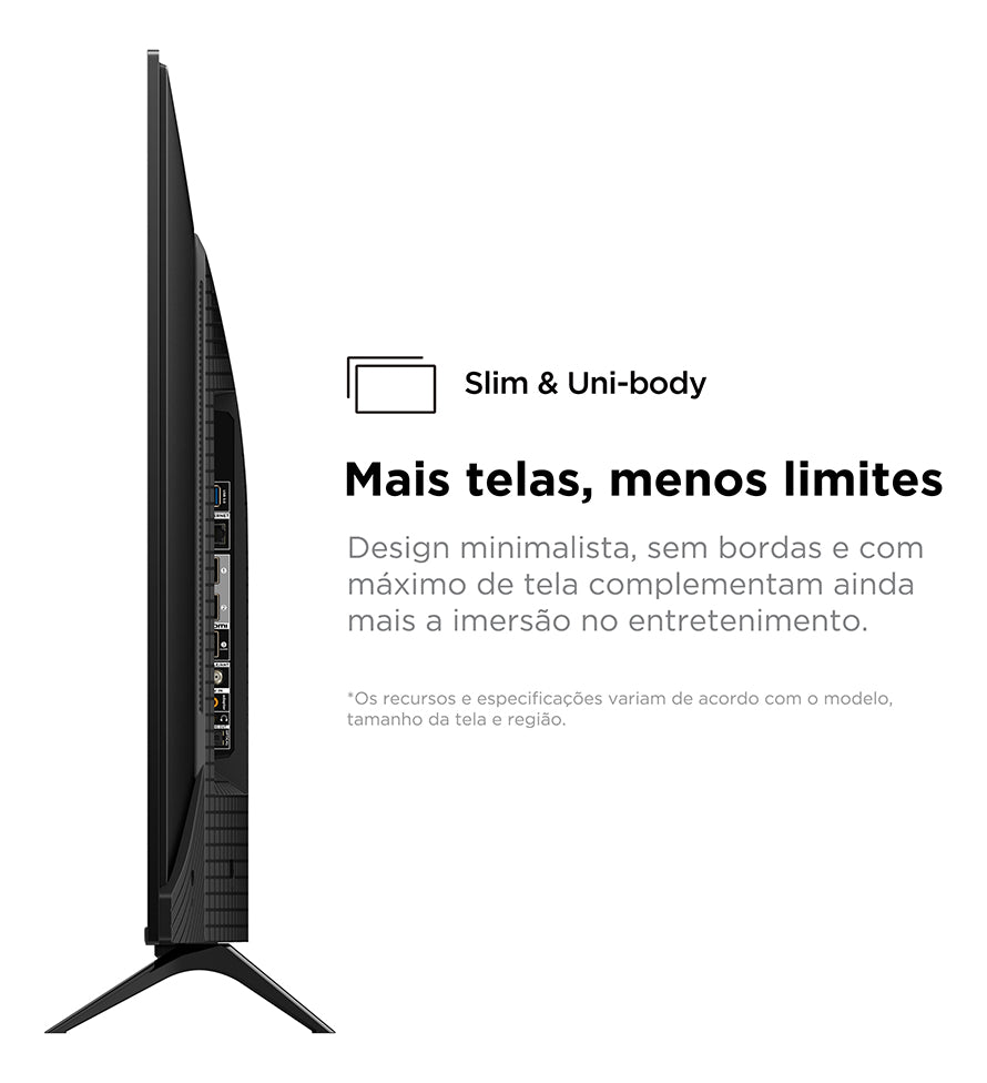 Smart Tv 43'' Classic 4k 43p755 Google Tv Dolby Tcl Bivolt | Henry