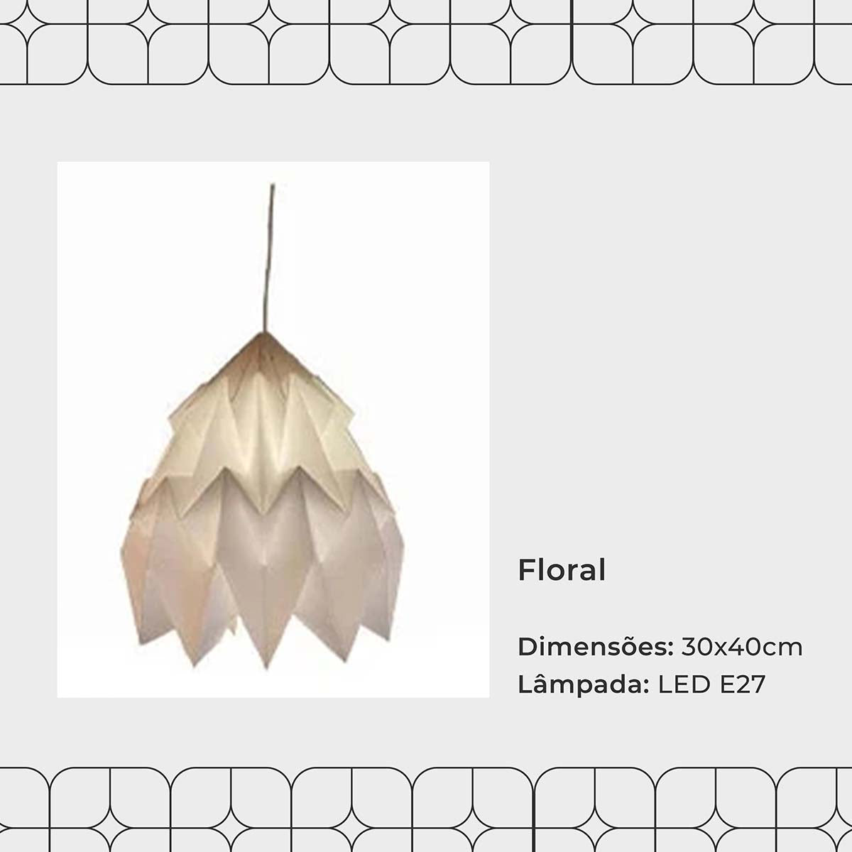 Pendentes LED de Origami (a prova d'água) | Henry