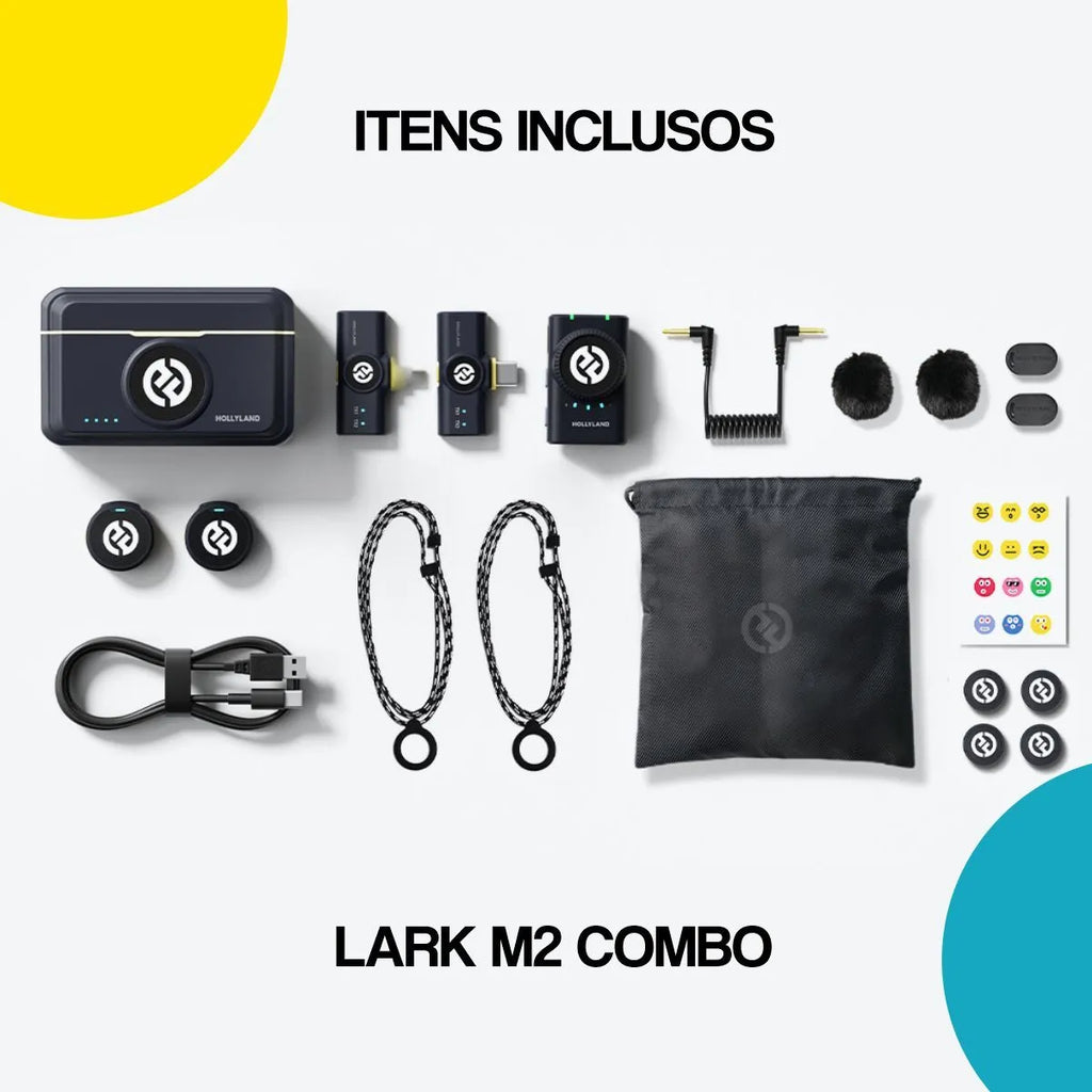 Microfone de Lapela Sem fio Combo (para Câmera e Celular) | Henry
