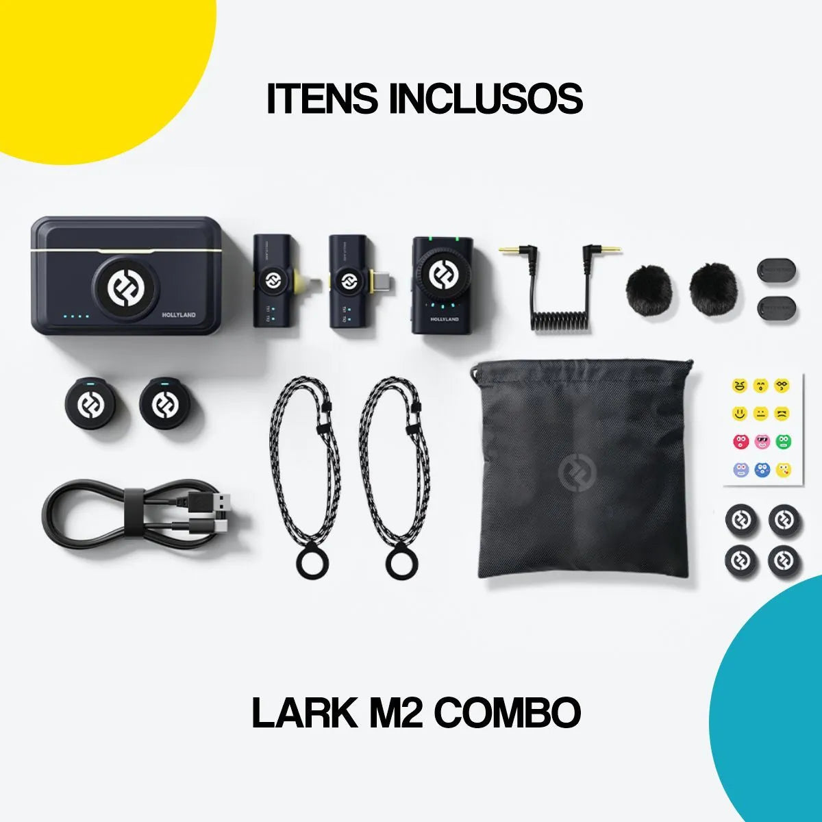 Microfone de Lapela Sem fio Combo (para Câmera e Celular) | Henry