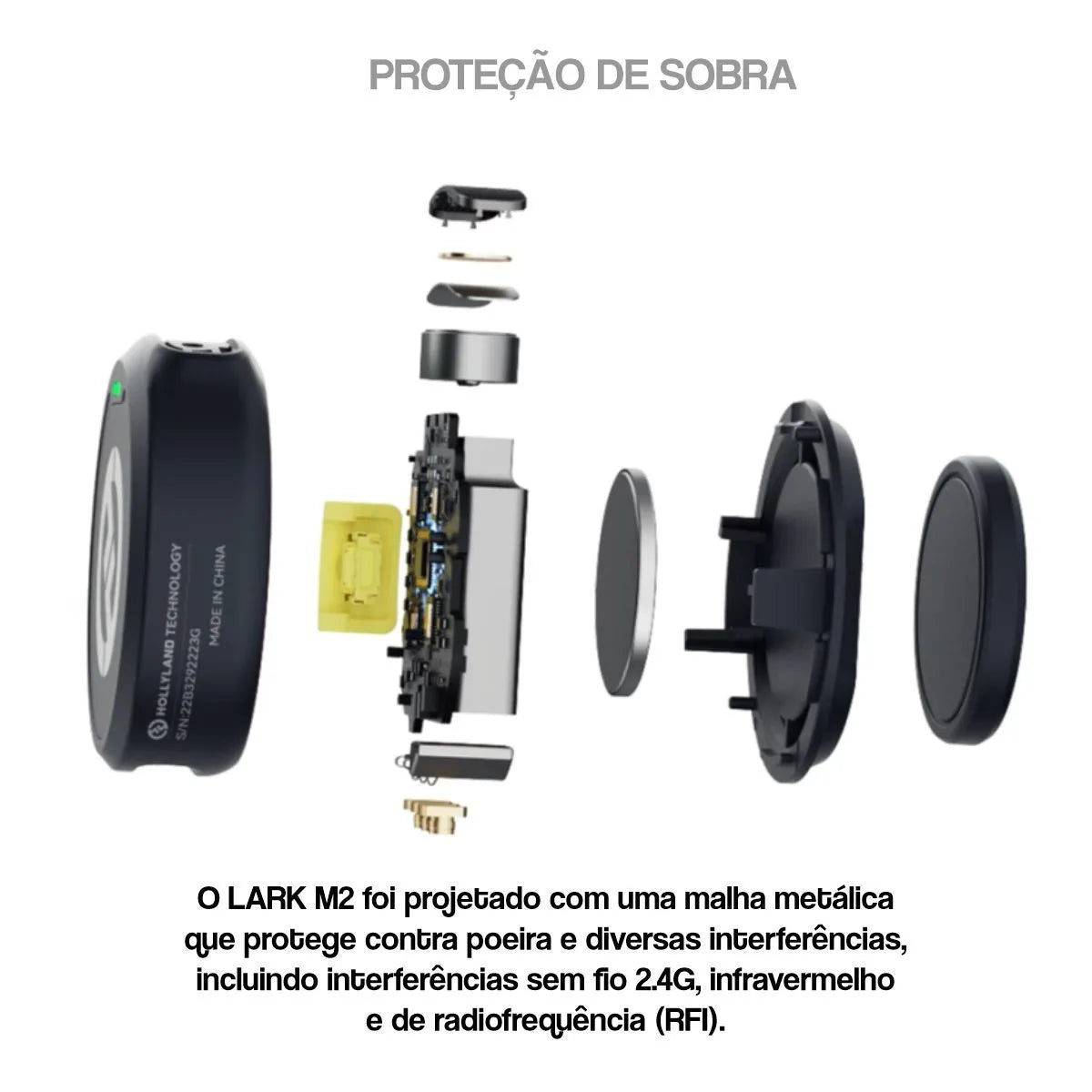 Microfone de Lapela Sem fio Combo (para Câmera e Celular) | Henry