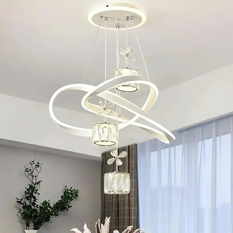 Luminária Pendente Moderna Lustre de Cristal | Henry