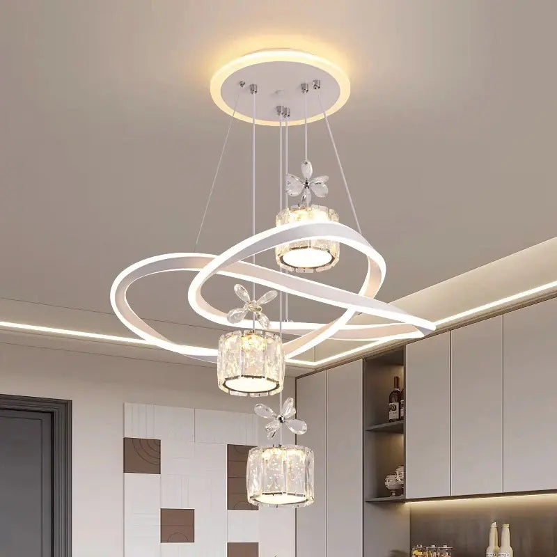 Luminária Pendente Moderna Lustre de Cristal | Henry