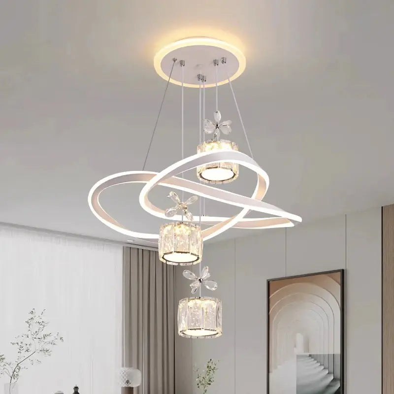 Luminária Pendente Moderna Lustre de Cristal | Henry