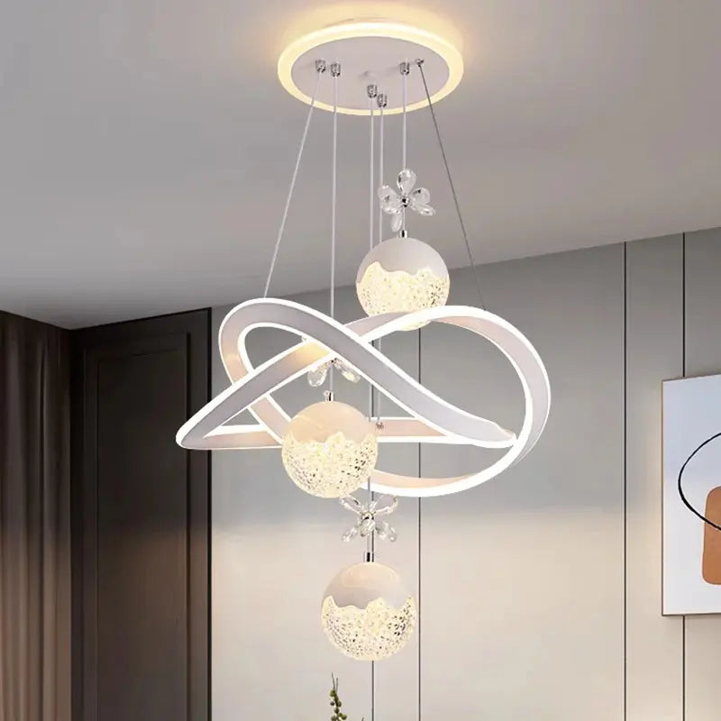 Luminária Pendente Moderna Lustre de Cristal | Henry