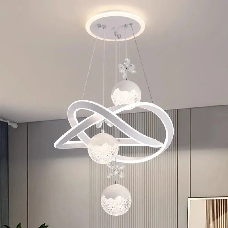 Luminária Pendente Moderna Lustre de Cristal | Henry