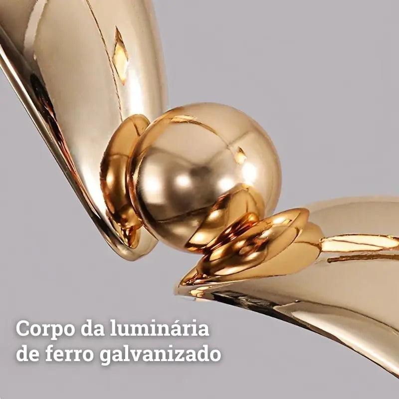 Luminária de Parede Arandela Pomo de Ouro | Henry