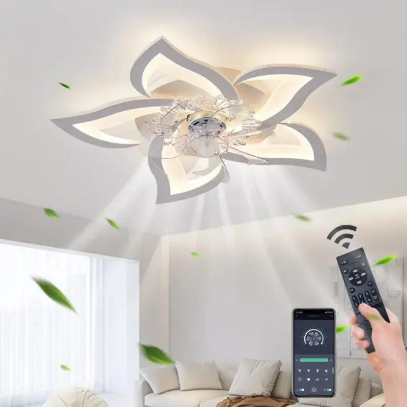 Luminária e Ventilador de Teto Moderno com Controle Remoto Adenium | Henry