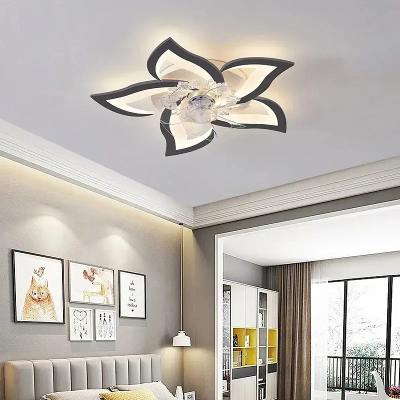 Luminária e Ventilador de Teto Moderno com Controle Remoto Adenium | Henry