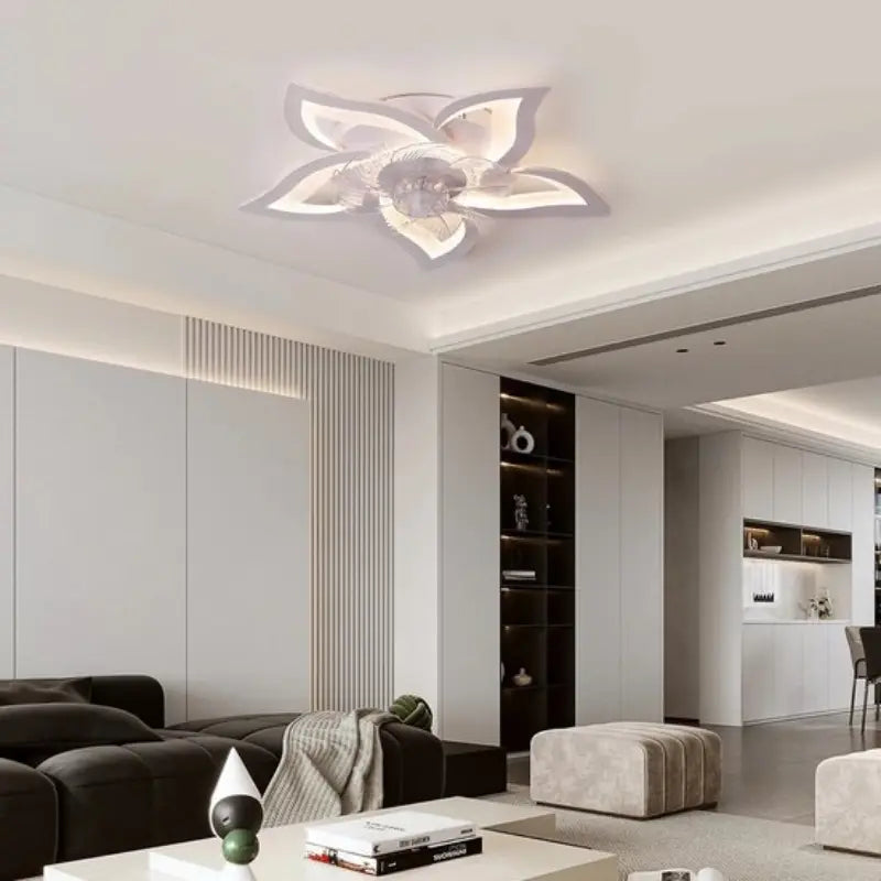 Luminária e Ventilador de Teto Moderno com Controle Remoto Adenium | Henry