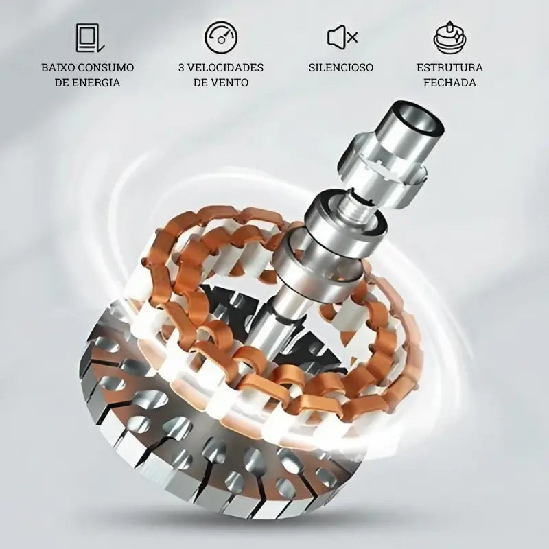 Luminária e Ventilador de Teto Moderno com Controle Remoto Adenium | Henry