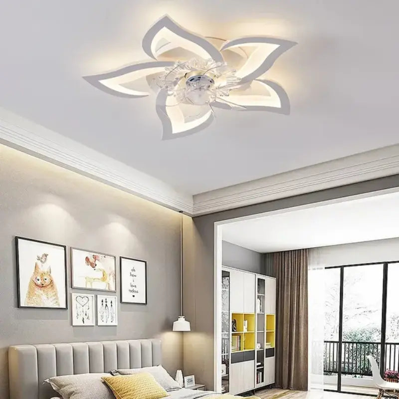 Luminária e Ventilador de Teto Moderno com Controle Remoto Adenium | Henry