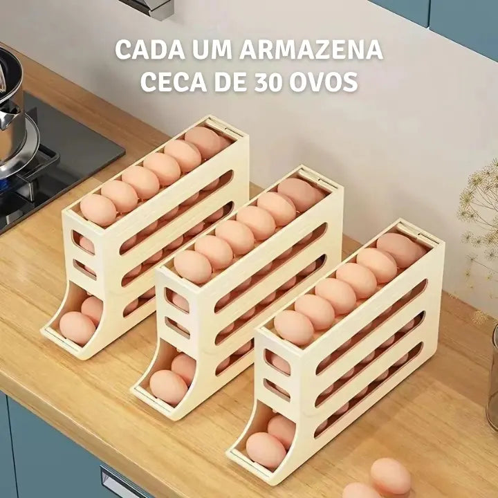 Organizador de Geladeira Porta Ovos 4 Camadas | Henry