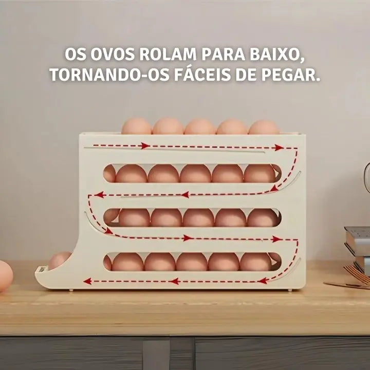 Organizador de Geladeira Porta Ovos 4 Camadas | Henry