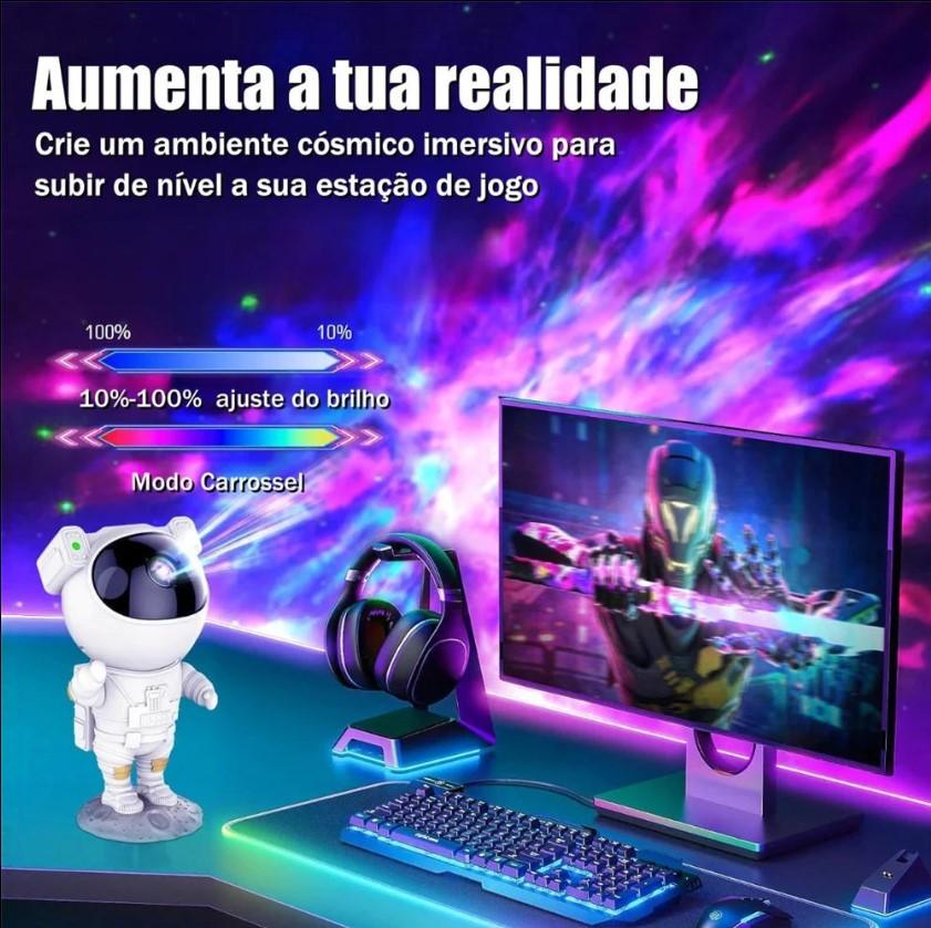 Projetor de Estrelas Astronauta - Atmosfera Decorativa e Imersiva | Henry