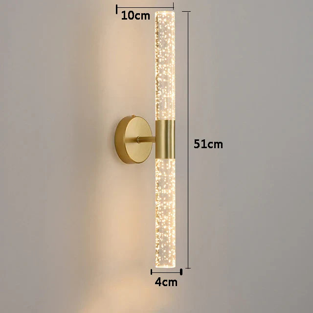 Luminária de Parede Crystal Gold | Henry