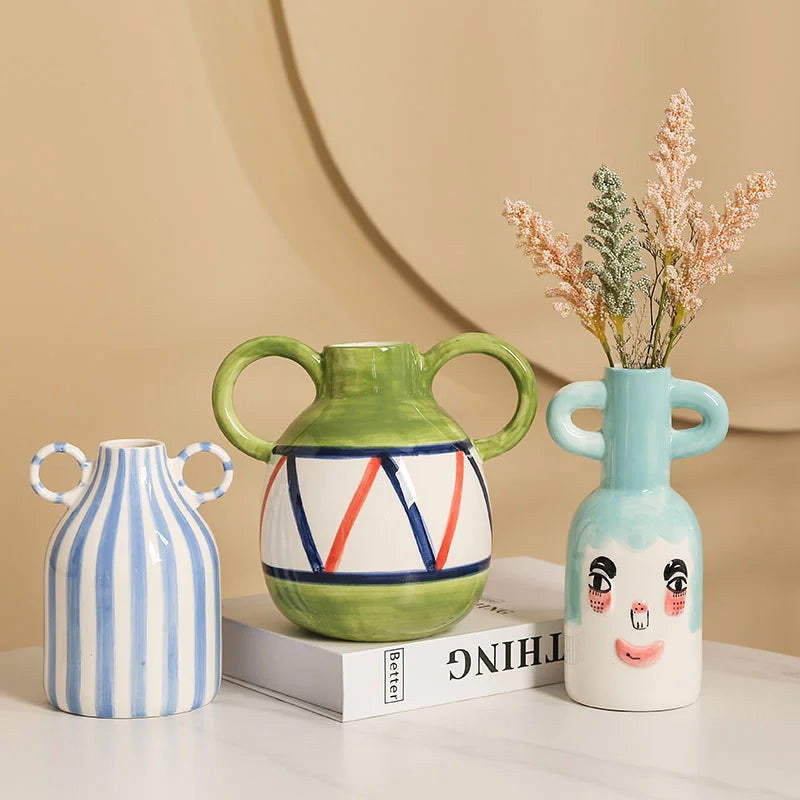 Vaso Decorativo Listrado | Henry