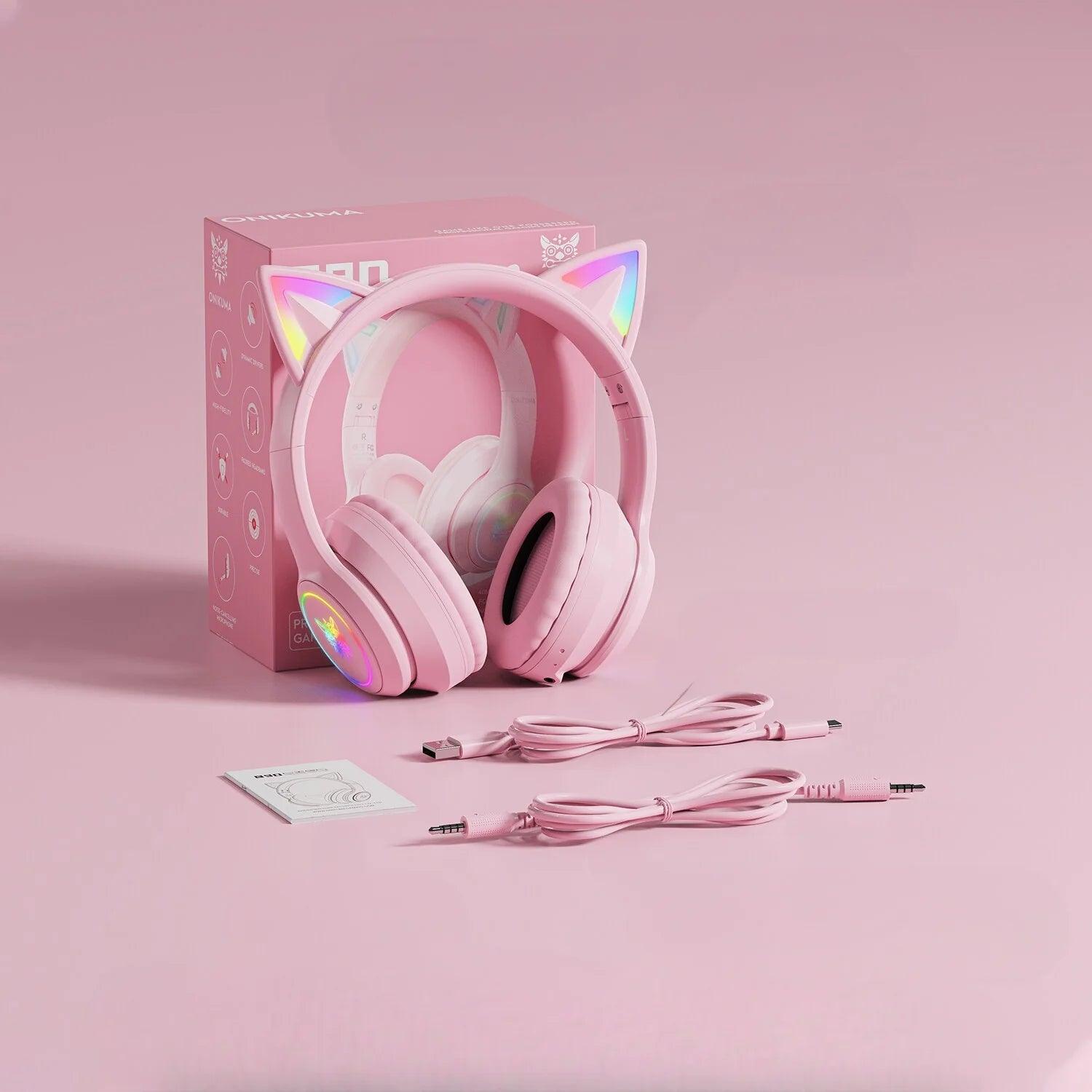 Fone de Ouvido Gatinha RGB B90®️ - LOJAS HENRY SHOP