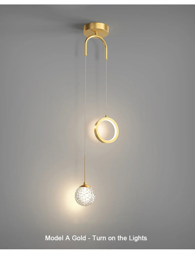 Lustre LED Nordic Gold | Henry