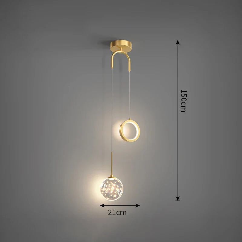 Lustre LED Nordic Gold | Henry