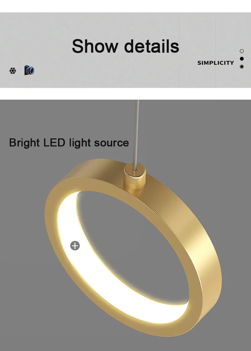 Lustre LED Nordic Gold | Henry