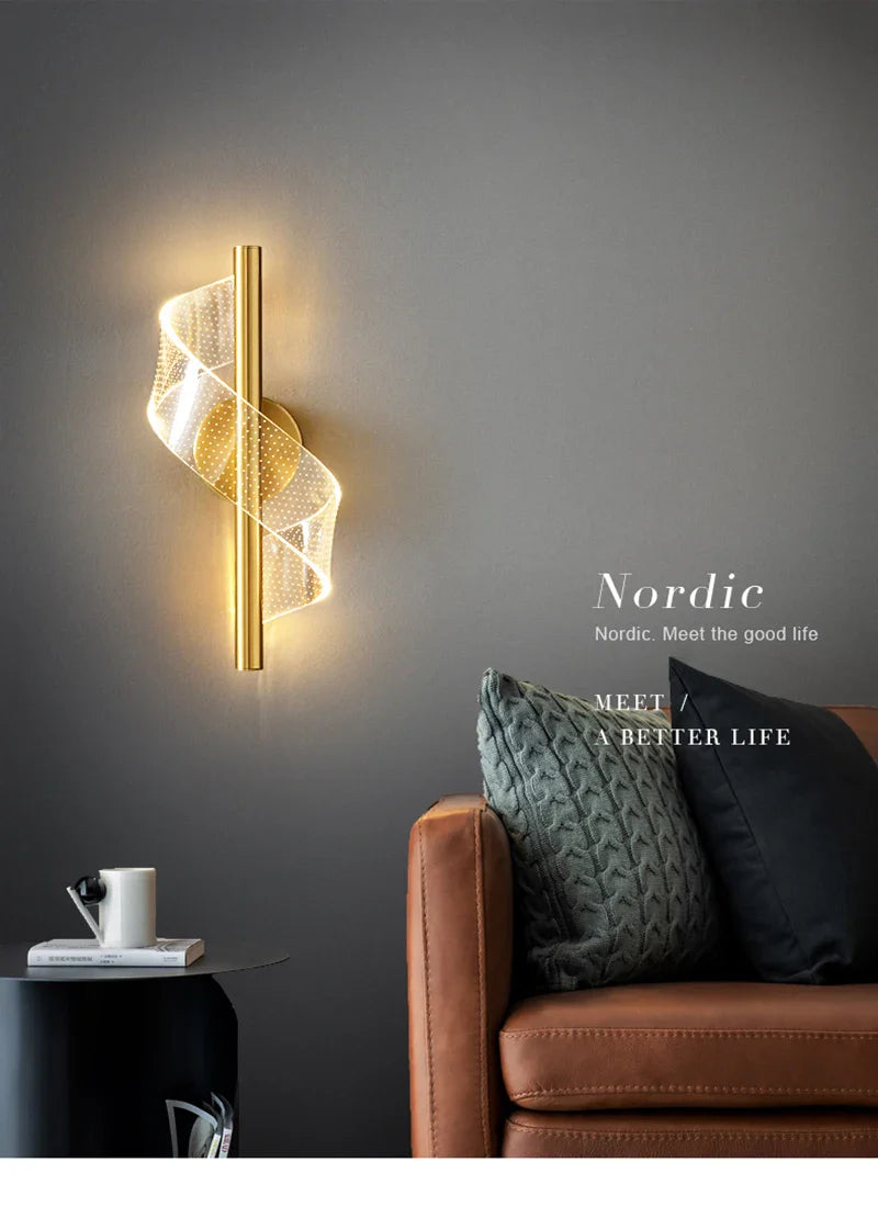 Luminária LED Nordic Gold | Henry
