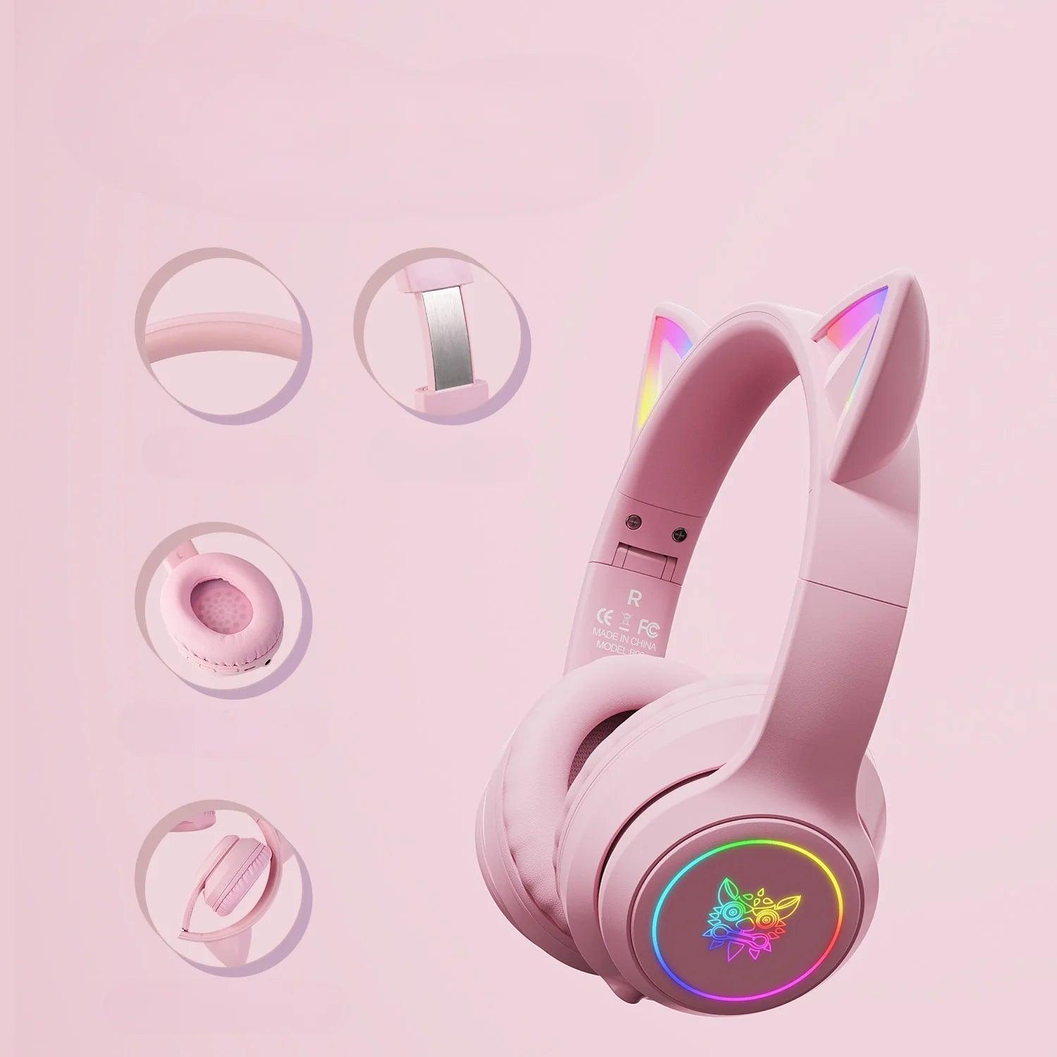Fone de Ouvido Gatinha RGB B90®️ - LOJAS HENRY SHOP