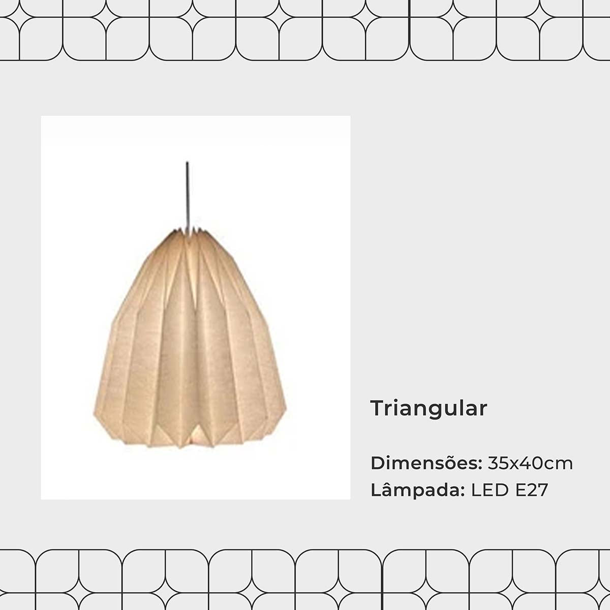 Pendentes LED de Origami (a prova d'água) | Henry