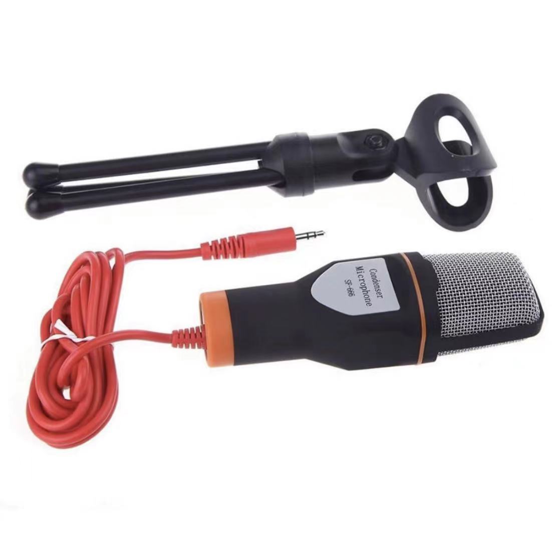 Microfone Condensador de mesa para PC Notebook entrada P2 | Henry