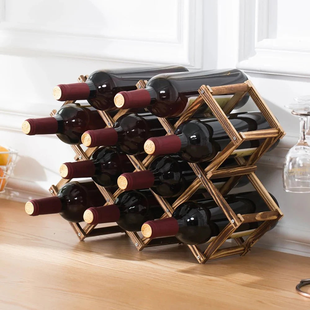 Adega Compacta de Madeira Empilhável para Vinhos | Henry