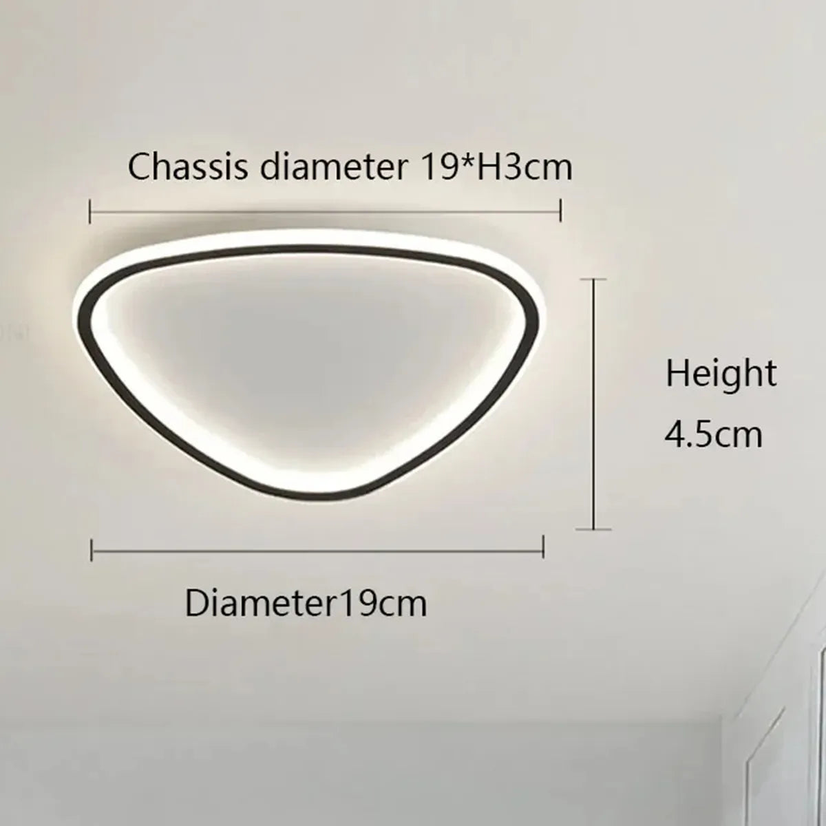 Lâmpada LED de Teto Triangular | Henry