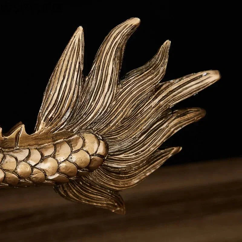 Dragão da Sorte em Resina – Decoração Criativa para Sala e Escritório | Henry
