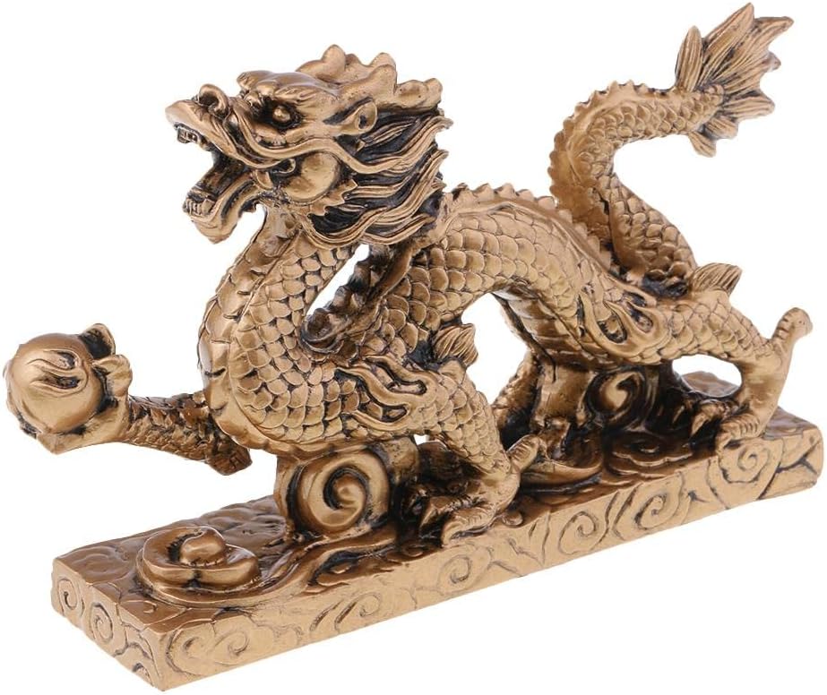 Dragão da Sorte em Resina – Decoração Criativa para Sala e Escritório | Henry