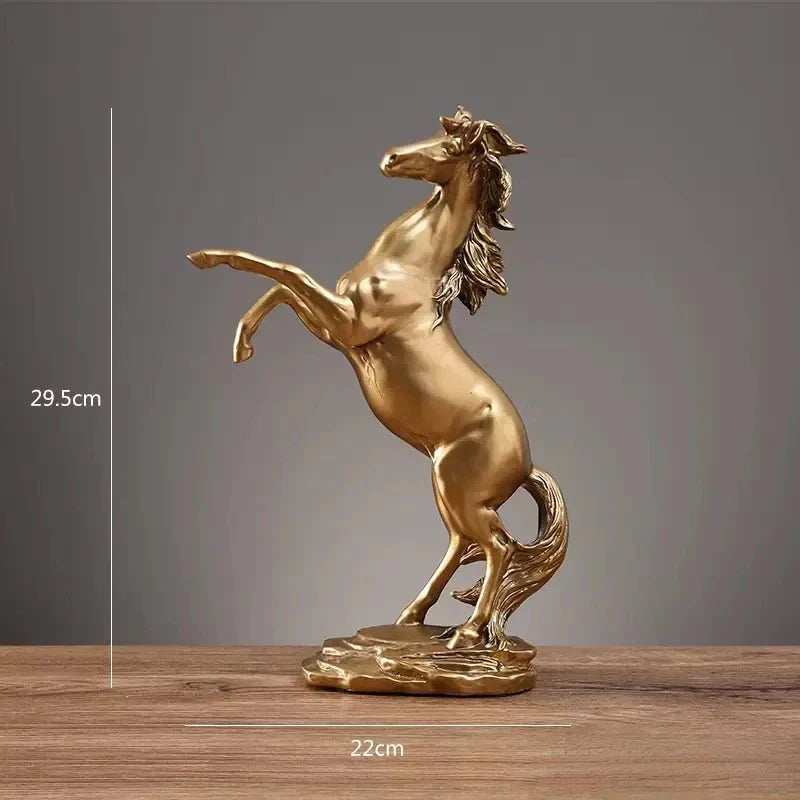 Escultura Cavalo Nobre Decorativa de Resina | Henry