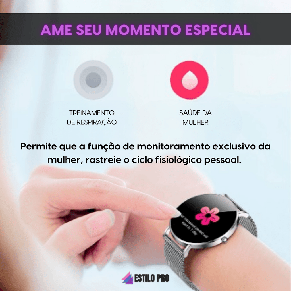 SmartWatch Feminino Elegance - LOJAS HENRY SHOP