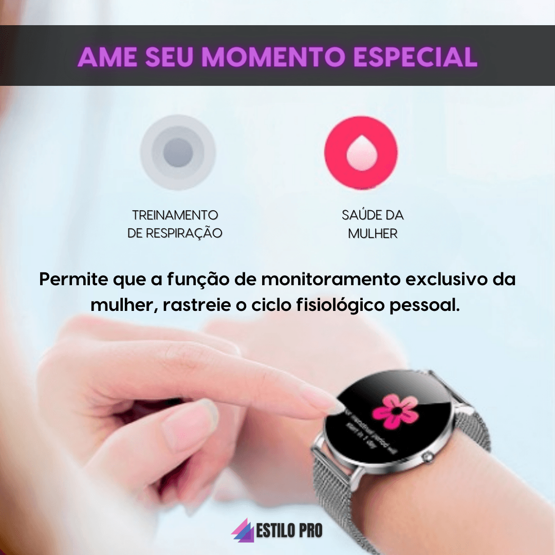 SmartWatch Feminino Elegance - LOJAS HENRY SHOP