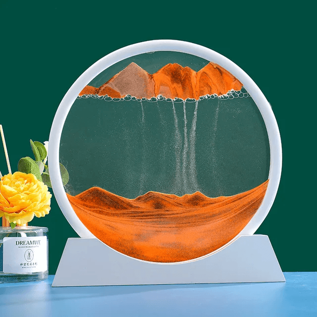 Ampulheta Decorativa Moderna de Areia ColorSand de Mesa | Henry